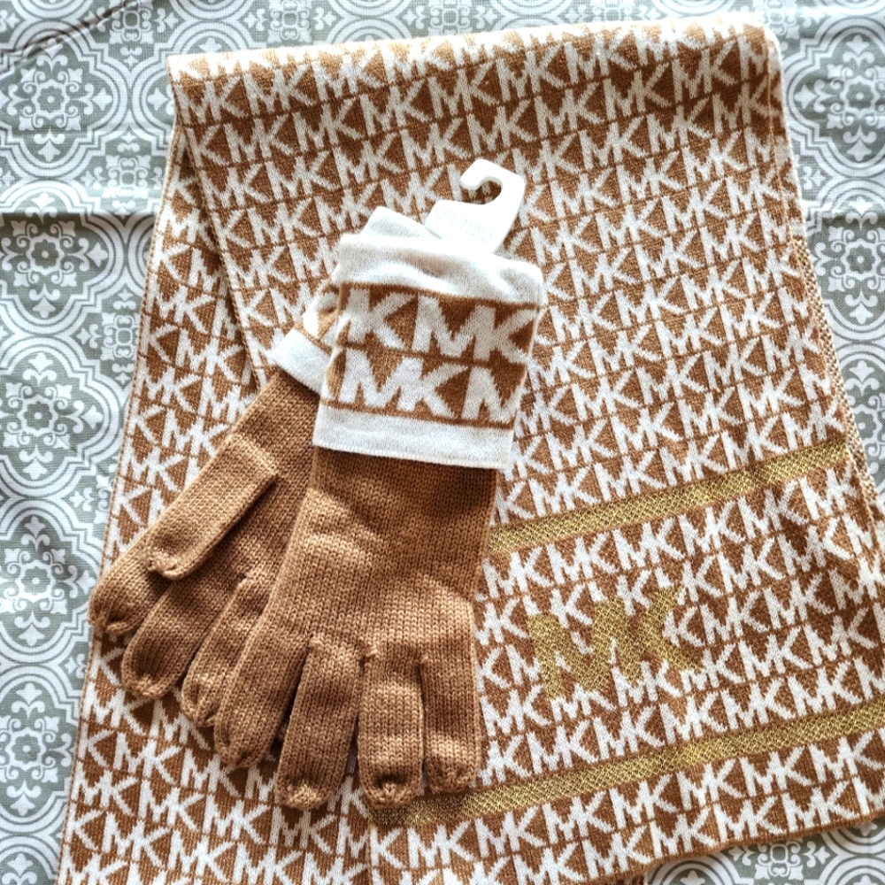 Michael Kors Scarf and Gloves